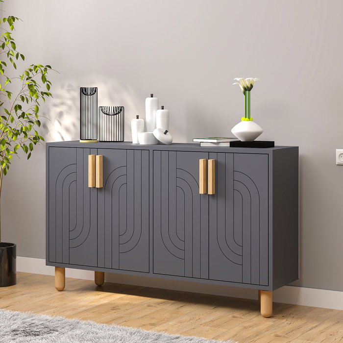 Hanah Home Rodney Consola Antracita 120x73.6x29.6cm